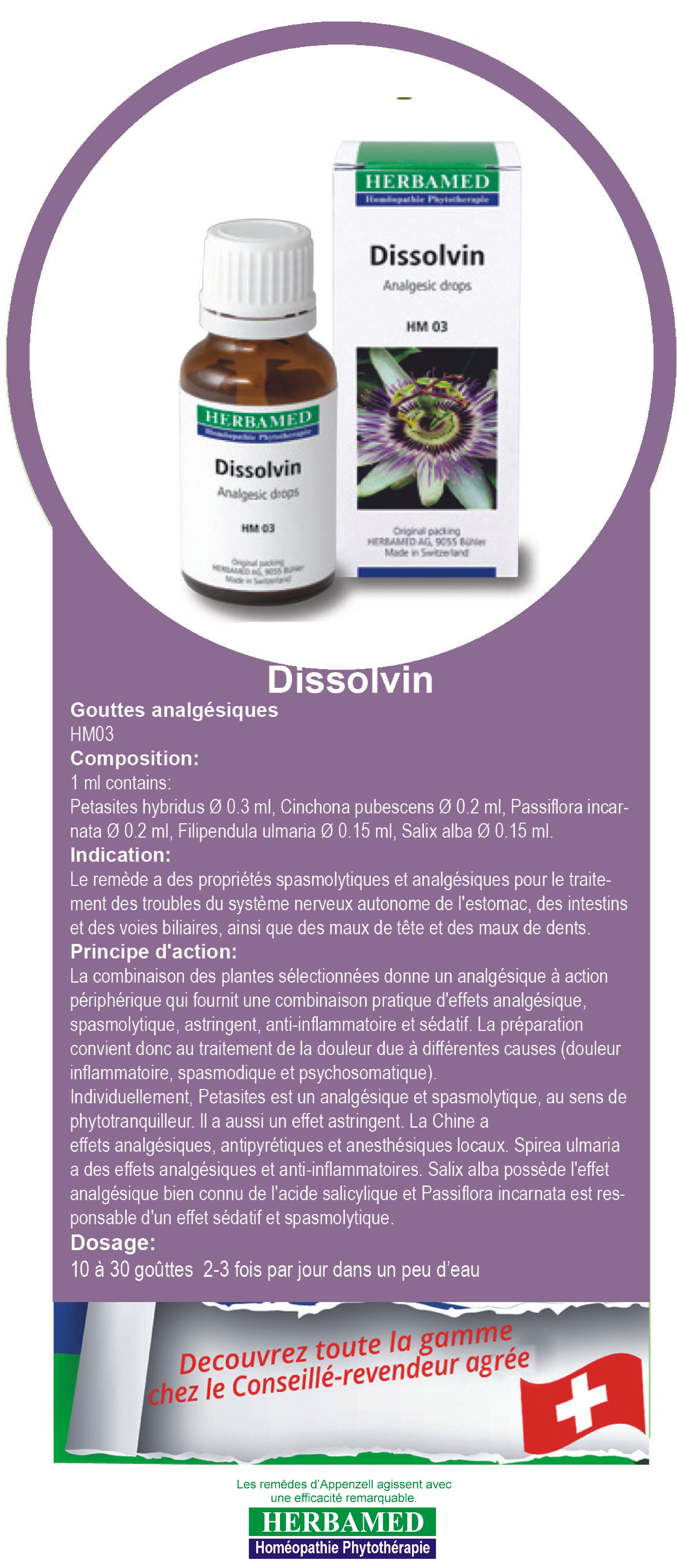 Dissovin 50 ml - spasmolytiques et analgésiques